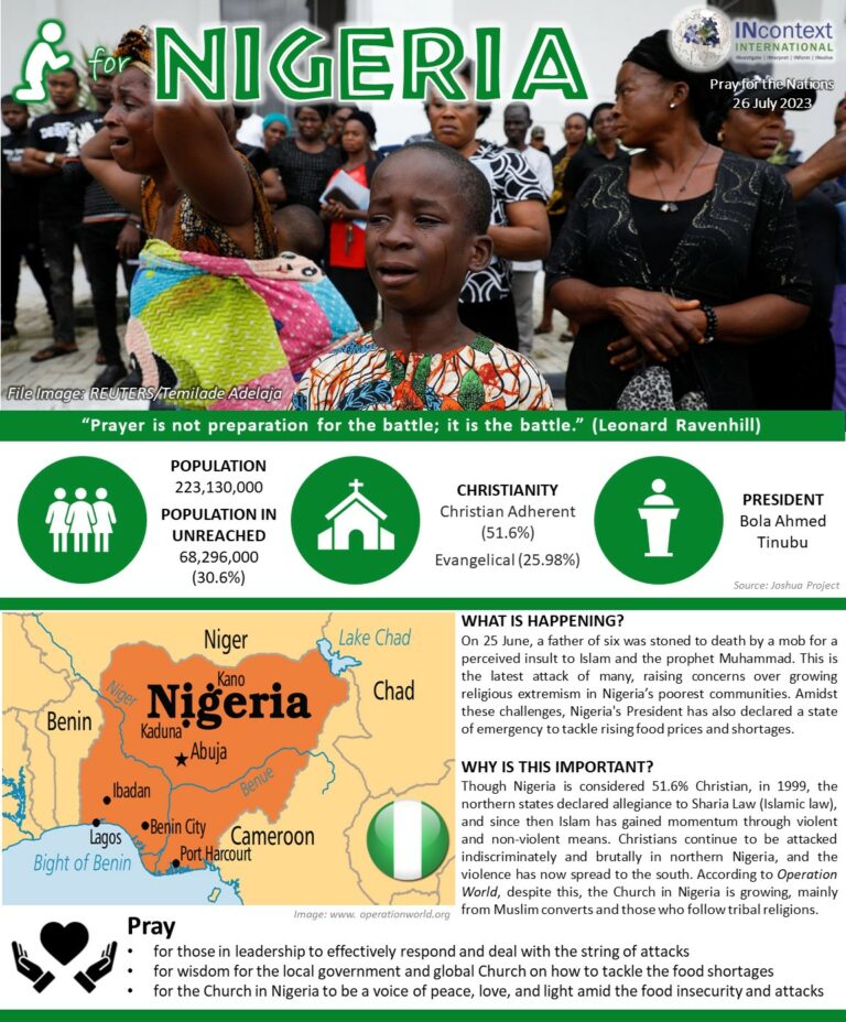 26 JULY ’23 | PRAY FOR NIGERIA