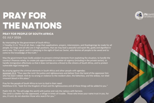 PRAY FOR PEOPLE OF SOUTH AFRICA