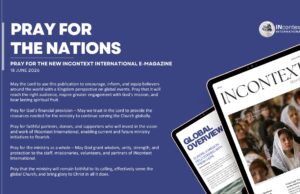PRAY FOR THE NEW INCONTEXT INTERNATIONAL E-MAGAZINE