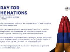 PRAY FOR THE PEOPLE OF ARMENIA