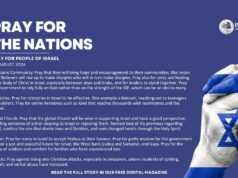 PRAY FOR THE PEOPLE OF ISRAEL